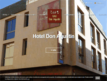 Tablet Screenshot of hoteldonagustin.com